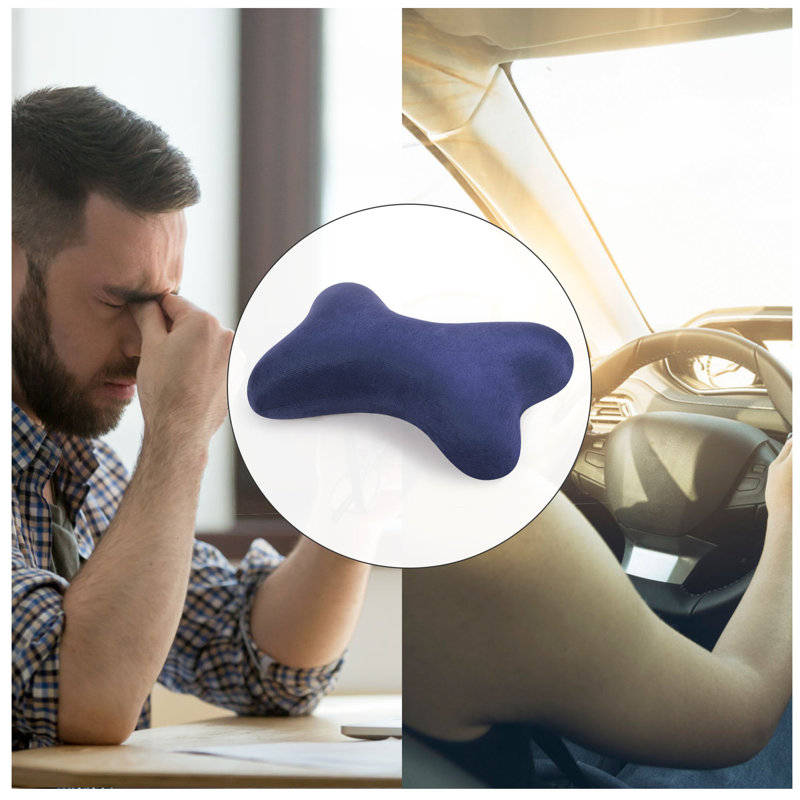 Coussin décoratif avec traversin de voiture, Bleu