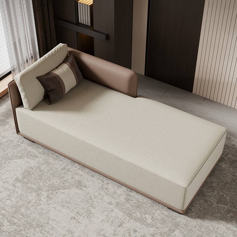 Chaises longues Modern, Orienté à gauche (vu de face), Beige