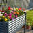 Raised Garden Bed with Legs, Galvanized Metal Elevated Planter Box for Vegetables & Flowers-45289893-45289894
