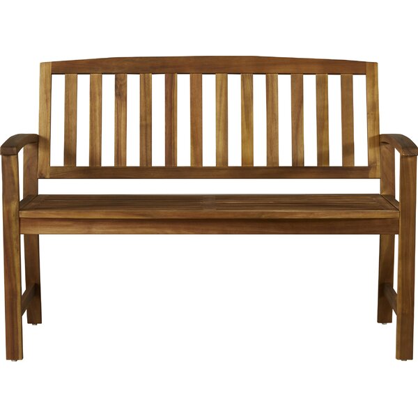 Highland Dunes Royce Acacia Outdoor Bench & Reviews | Wayfair