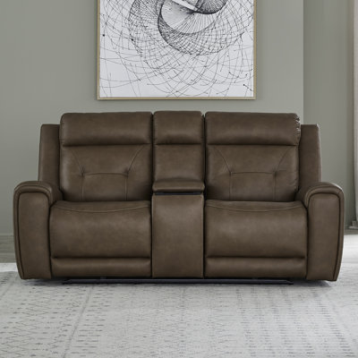 Fason  Zero Gravity Power Loveseat w/ Console & USB Charging Ports