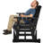 Solid Wood Two-Person Patio Glider-508784236