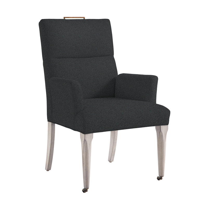 Brattle Road By Thom Filicia Arm Chair, Ian Lagoon, Dove Gray