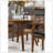 Dining Room Furniture Walnut Rubber Wood Round Table 1Pc Table W Shelve