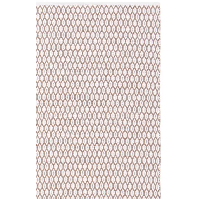 Modena Geometric Handwoven Cotton Area Rug, Tapis de couloir 2 pi 3 po x 5 pi