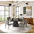 ACME Hollis Dining Table, Engineered Stone Finish
