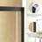  51–54 in W x 72 in H Modern Double Sliding Shower Door, 1/4 in (6mm) Tempered Glass, Matte Black Aluminum Frame-114851572-124845550