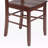 Jachai Walnut 5-piece round drop leaf table with ladder-back chairs