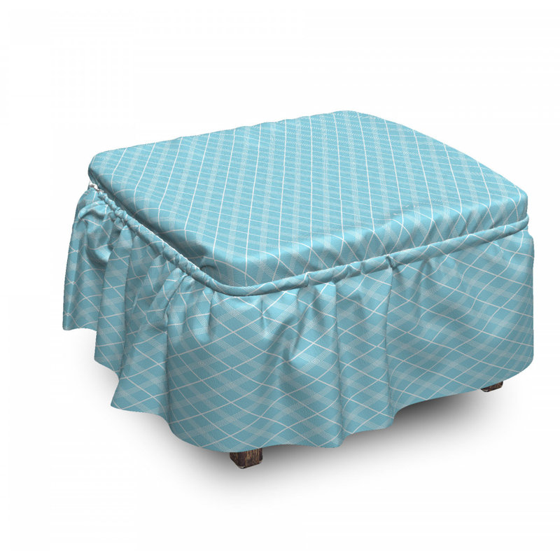 Housse pour repose-pieds classique argyle