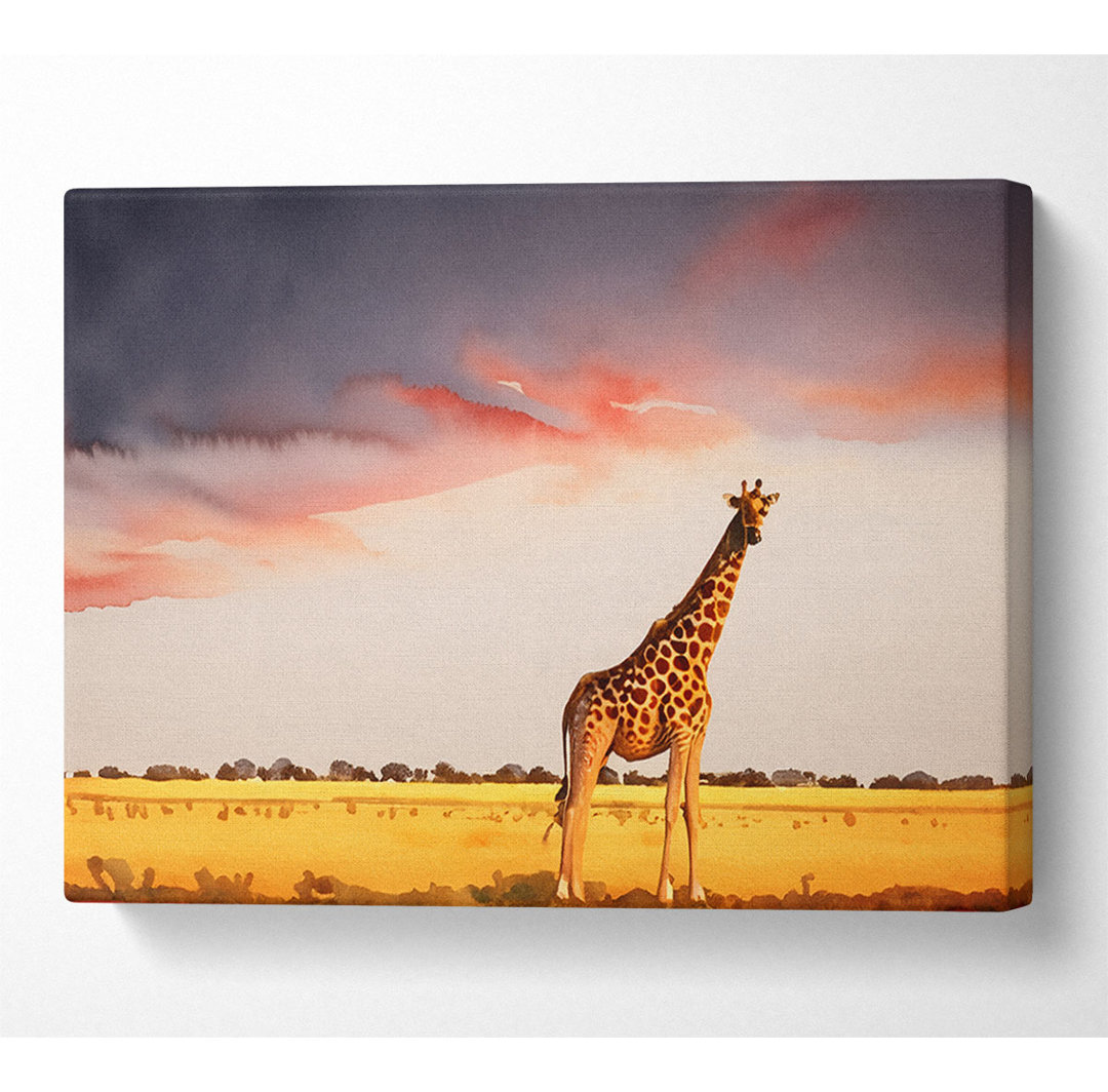 Giraffe Skies - Kunstdrucke auf Leinwand - Wrapped Canvas