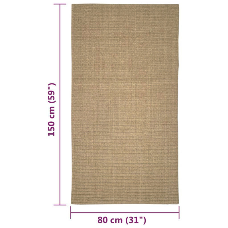Machine Braided Area Rug, Rectangular 80 x 150cm