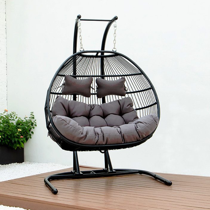 FAUTEUIL DOUBLE PLIABLE PLIABLE AVEC COUSSIN