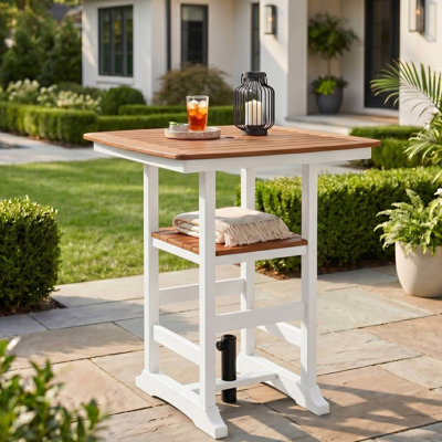 Table carrée 37 ", blanc