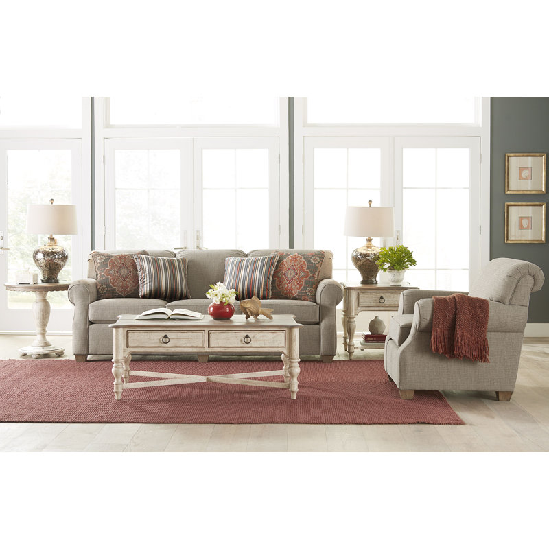 Table de bout en bois massif avec rangement Kempston