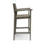Tabouret de bar d'extérieur en bois gris H 45,5 po Stamford