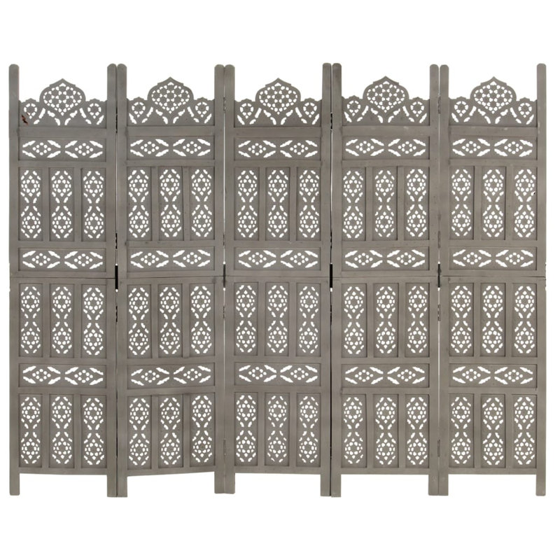 Paravent pliable pour bureau personnel, Brun pâle, 5