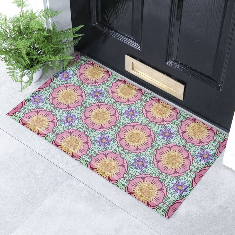 Non-Slip Geometric Shapes Doormat