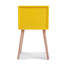 Table de chevet 2 tiroirs en jaune