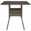 Petronio Square Glass Metal Outdoor Dining Table - 80 cm W 80 cm D-2005314882