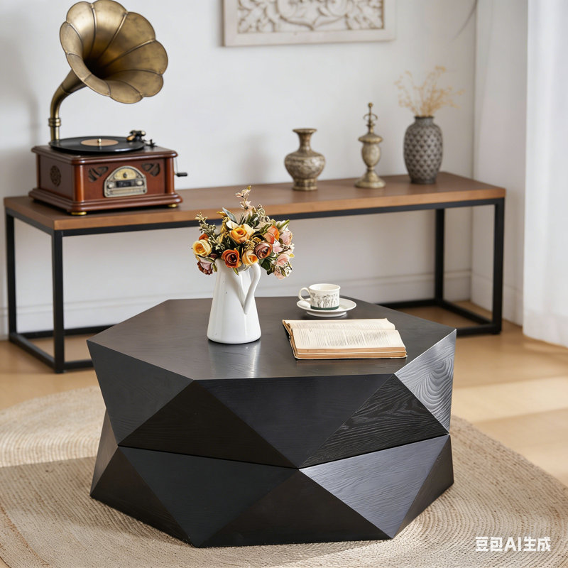 Table basse 36,61 po, Noir