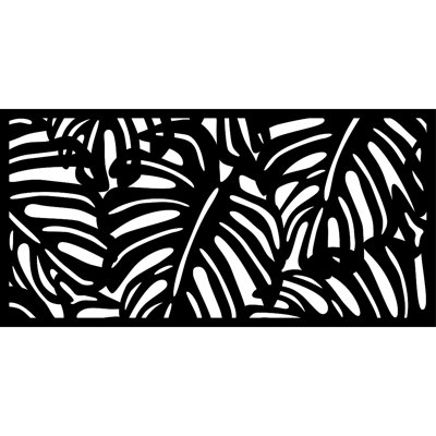 Monstera en plastique recyclé