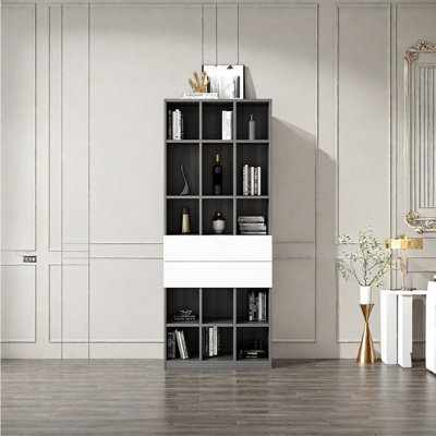 Italian light luxury style storage bookcase