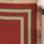 Tapis en polypropylène tissé à la main Odel en rouge / vert-1323756015