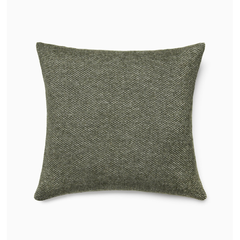 Cervino Wool Square Pillow Cover & Insert, Forest