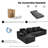 136" Cloud Modular L-Shaped Sectional Sofa, Corduroy Oversized Couch for Living Room, No Assembly Required，Black-1140912760