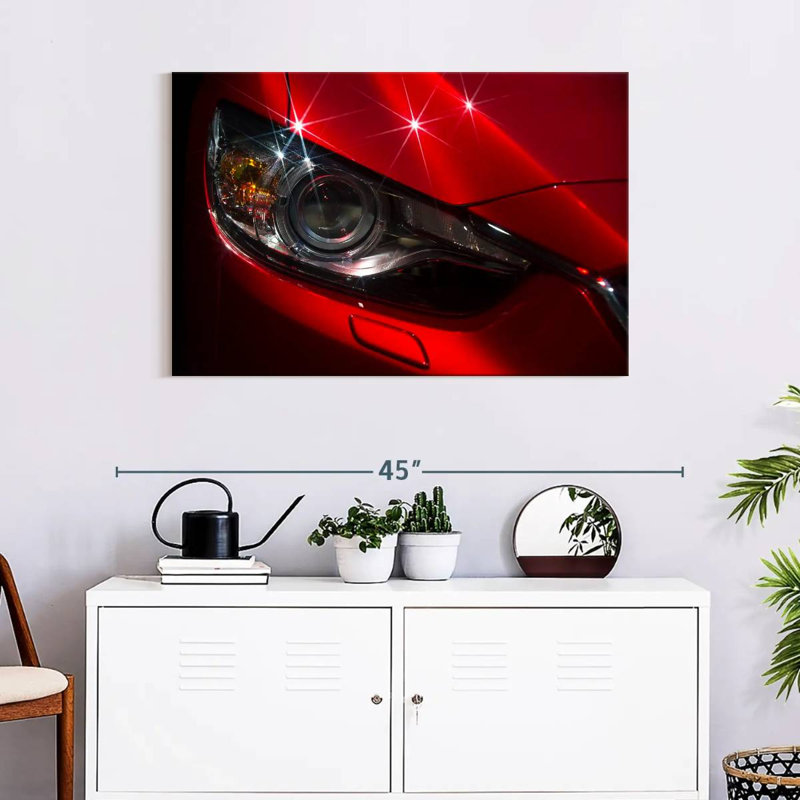 Mehar Shiny Car Headlights, 24" H x 36" W