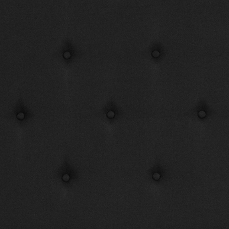 Lit plateforme capitonné Aluino Matelas à ressorts ensachés, Double, Noir