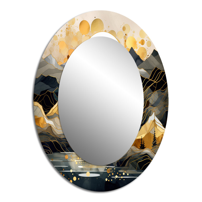 Miroir mural scandinave Simplicity II - Blanc, 40 po x 30 po
