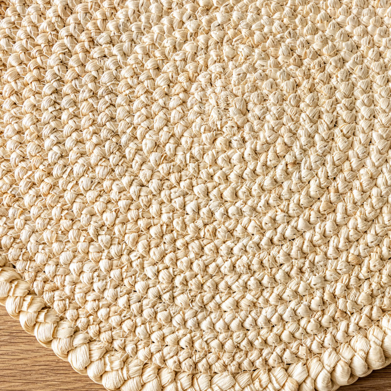 Ensemble de 4 napperons en fibre naturelle, Brun clair