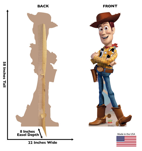 Woody & Forky Toy Story 4 Official Disney Cardboard Cutout with FREE Mini
