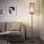 Lampe sur pied minimaliste pour le salon et la chambre à coucher, douille E26, conception peu encombrante