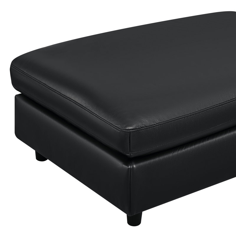 Fleetwood 45" Genuine Leather Rectangle Ottoman