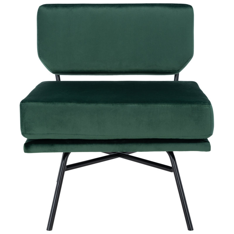Loughborough Upholstered Slipper Chair, Malachite Green