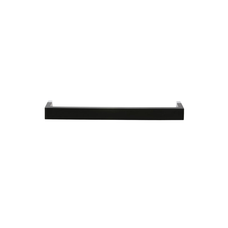 Rail 1 Wall Mounted Towel Bar, Medium, Black