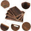 Rectangle Solid Wood Serving Tray Ottoman Tray