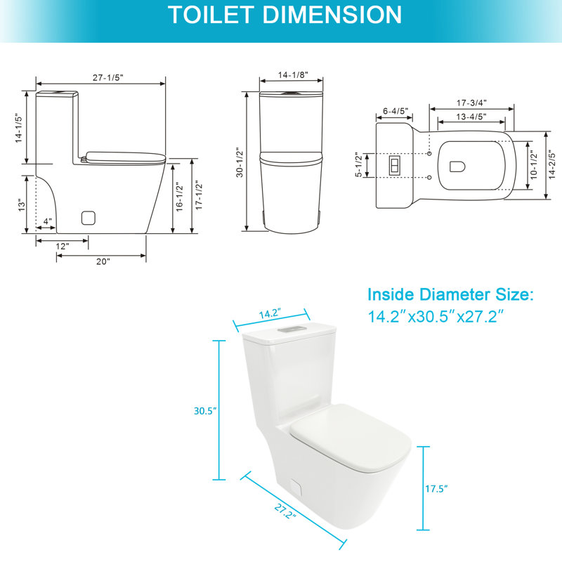 Modern Ceramic Toilet With Soft Cushioned Seat - Extra Comfort White To Scratches, Finish