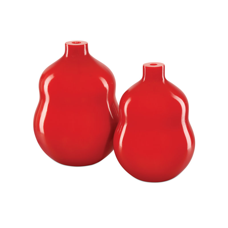 Vase de table en verre doux-amer, H 11 po x l 7,5 po x P 7,5 po