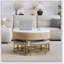 Table basse moderne à plateau relevable avec rangement et 3 repose-pieds, parfaite pour les espaces de vie élégants et fonctionnels-708737748