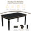 Ensemble de table de salle à manger 6 pièces avec 4 chaises rembourrées à dossier haut et 1 banc, facile à assembler-915979169