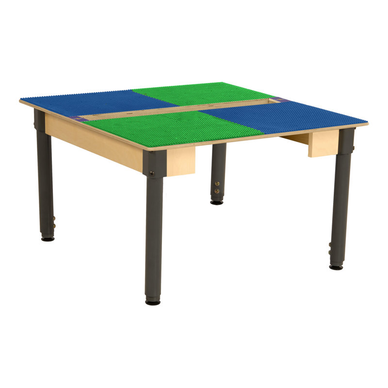Table de jeu Time-2-Play, Bleu et vert, H 29,5 po x L 35 po x l 15,5 po