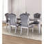 Chaise de salle à manger 2 pièces Glam Style-1762344312-1762344315