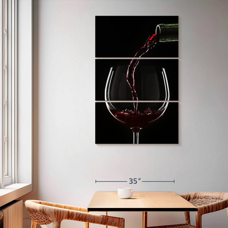 Yarlin, un verre de vin, H 65 po x l 42 po