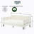 Elena Twin Size Beige Velvet Upholstered Daybed, Ribbed Tufted Backrest (No Mattress)