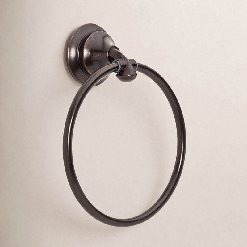 Linden™ Wall Mount Round Closed Towel Ring Bath Hardware Accessory, Venetian Bronze