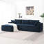 Canapé modulaire en L en chenille-270852298