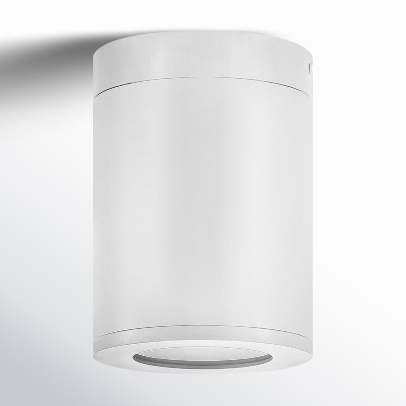 Plafonnier encastré d'extérieur 1 ampoule Brissia, Blanc satiné